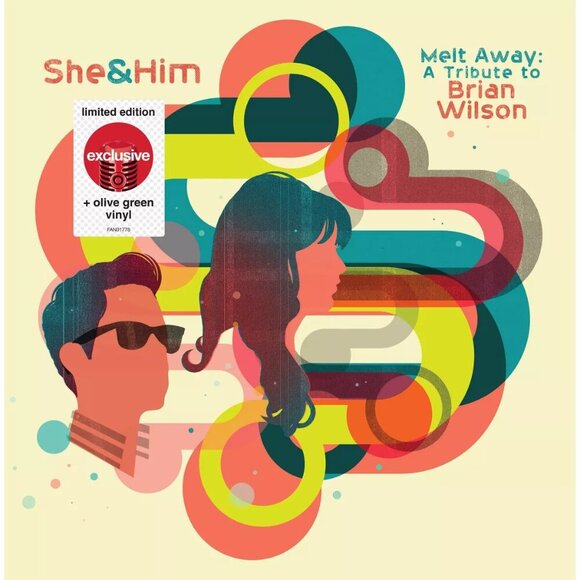 She & Him - Melt Away A Tribute To Brian Wilson Green Colored Vinyl - Picture 2 of 6